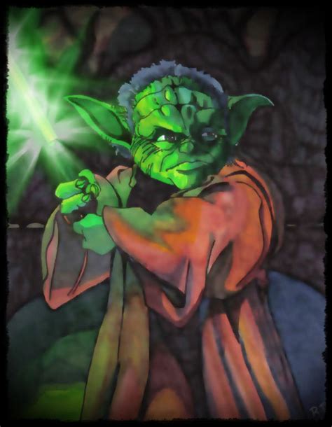 Yoda prepares to battle Dooku. by RyanXTremblay on DeviantArt