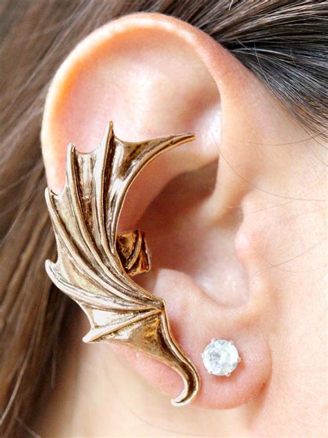 Dragon Ear Cuff Wing Ear Cuff Wing Earrings Dragon Jewelry - Etsy ...