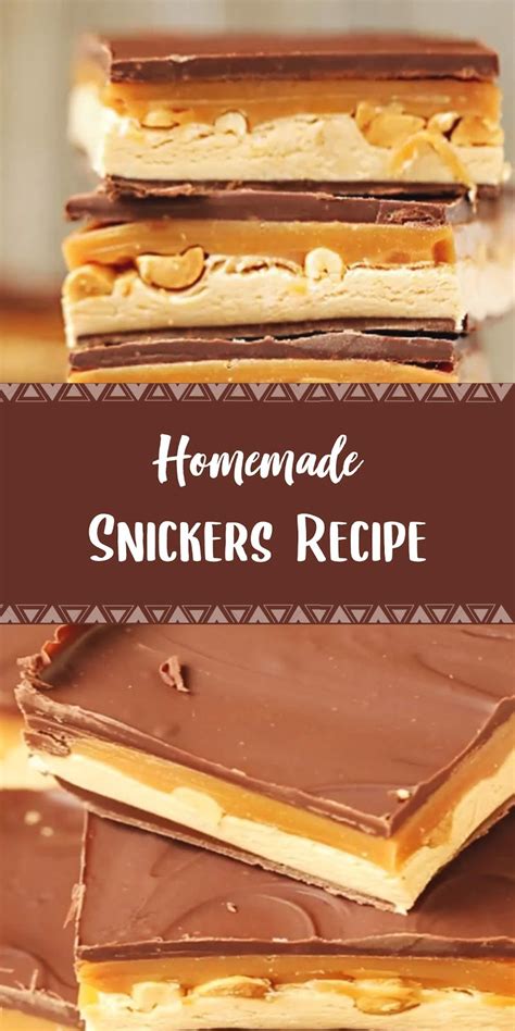 Homemade Snickers Recipe - Healthy