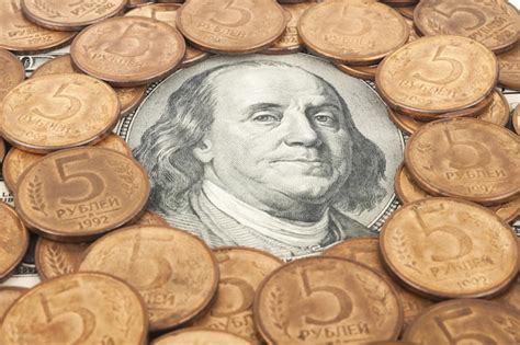 Premium Photo | Russian rubles and us dollars