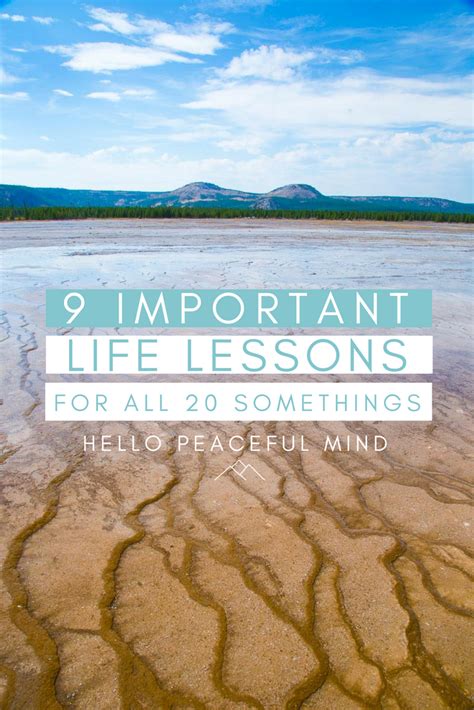 9 Important Life Lessons Every 20 Somethings Should Know