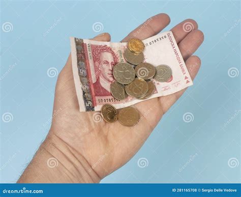 A Banknote and Some Coins of Bulgarian Lev Currency Stock Photo - Image ...