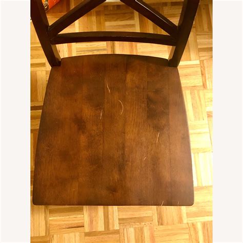 Havertys Dark Brown Dining Chairs - AptDeco
