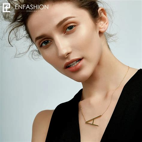EnFashion ожерелья с буквой Алфавит начальные Подвески ожерелье ...