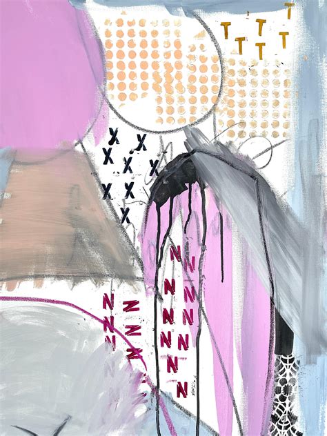 Allison Meyler - Sassy One, Abstract Acrylic and Mixed Media Figurative