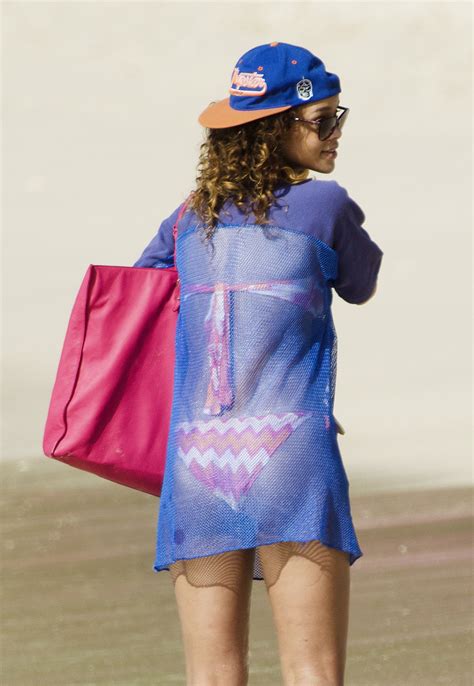 Rihanna in See-thru to Bikini in Barbados – HawtCelebs