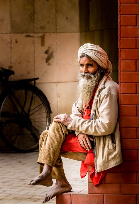 Download Serenity and Wisdom - A Mature Indian Man with Traditional