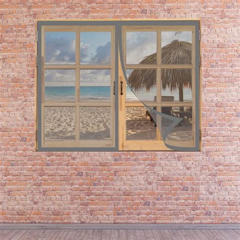 Mosquito Net Window Screen 120 x 195 cm Prevents Insects from Entering