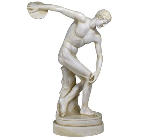Discobolus Discus Thrower Nude Male Athlete Greek Roman Cast - Etsy