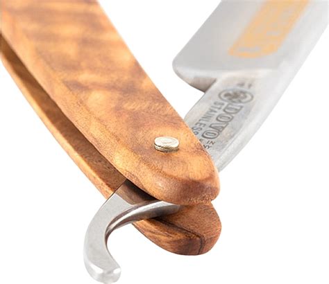 Dovo Straight Razor 5/8" Olivewood Inox - Бръснарско ножче, дръжка от ...