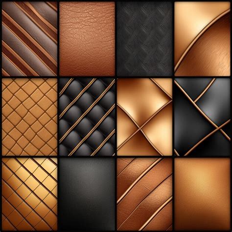 premium ai image  series   leather patterns