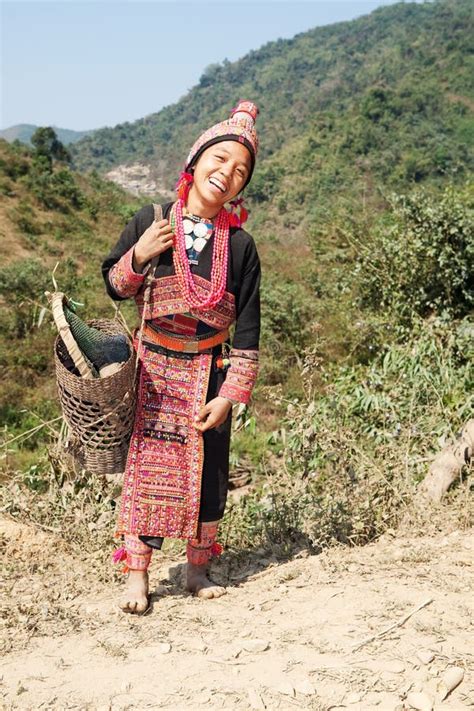 Akha woman in Laos stock photo. Image of akha, portrait - 13210828