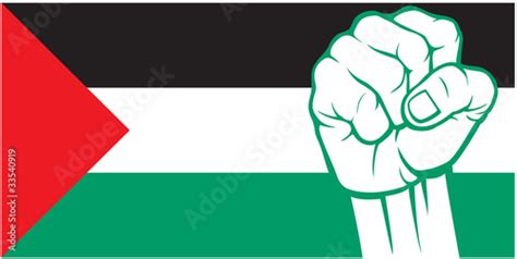 Palestine fist (Flag of Palestine) Stock Vector | Adobe Stock