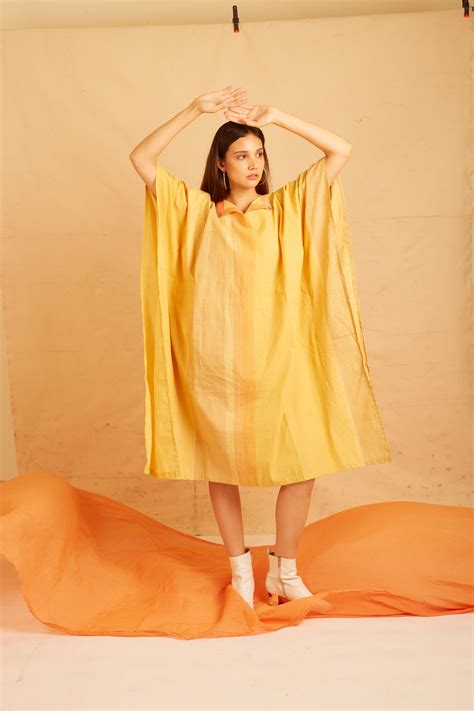 BANANA Yellow Stripe-Me-Good Kaftan – BANANA labs