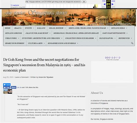 Singapura Stories – Dr Goh Keng Swee and the secret negotiations for ...