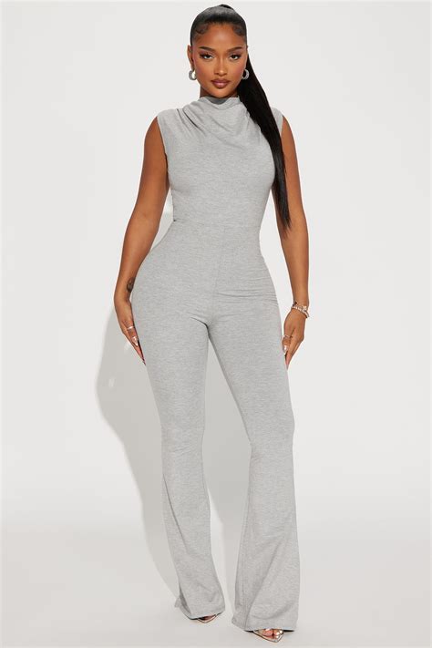 No Vacancy Jumpsuit - Heather Grey | Fashion Nova
