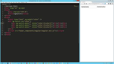 angularjs ng switch youtube