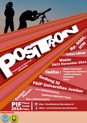 PEKAN ILMIAH FISIKA 2014 HIMAFI NEUTRON UNIVERSITAS JEMBER