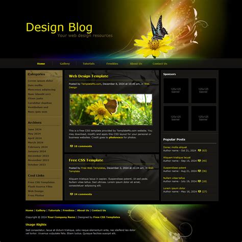 Free Template 084 Design Blog