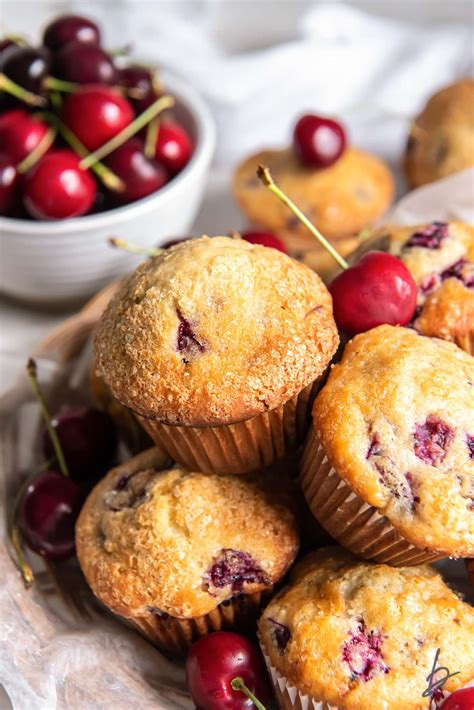 Healthy Cherry Muffins Recipe at Faith Fussell blog