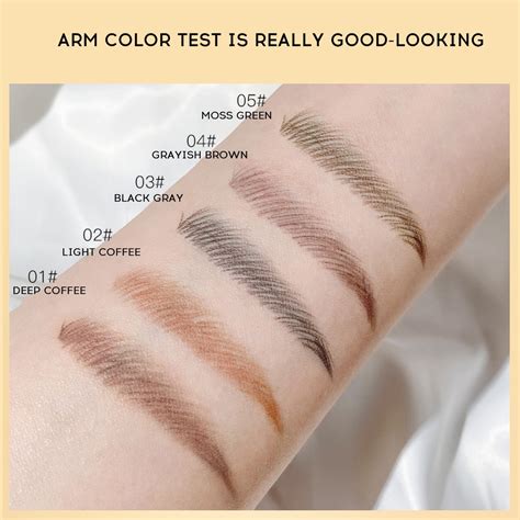 GECOMO Eyebrow Pencil Waterproof Natural Brow Color Makeup | Shopee ...