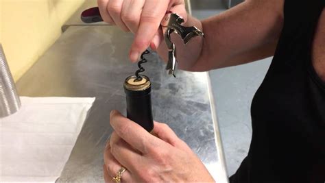 open  wine bottle   corkscrew   easy steps youtube