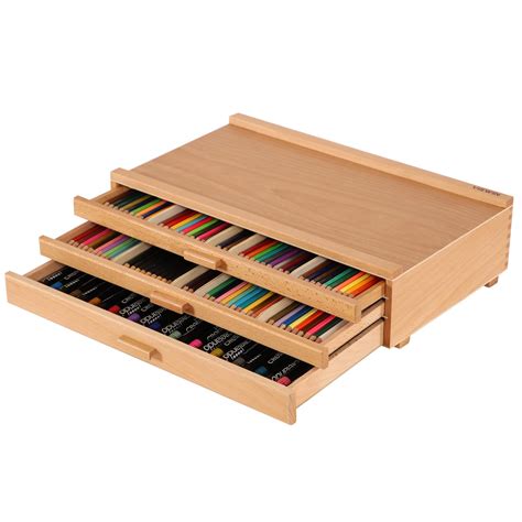 viswin  schublade holz artist supply storage box mit abnehmbaren