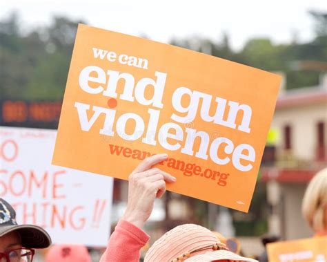 Participants of Wear Orange Stop Gun Violence Protest in San Francisco ...