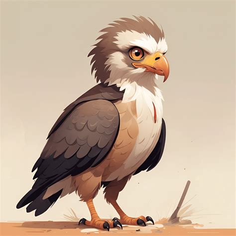 Illustration of a Cute Eagle - Free Download - AI Scribbles
