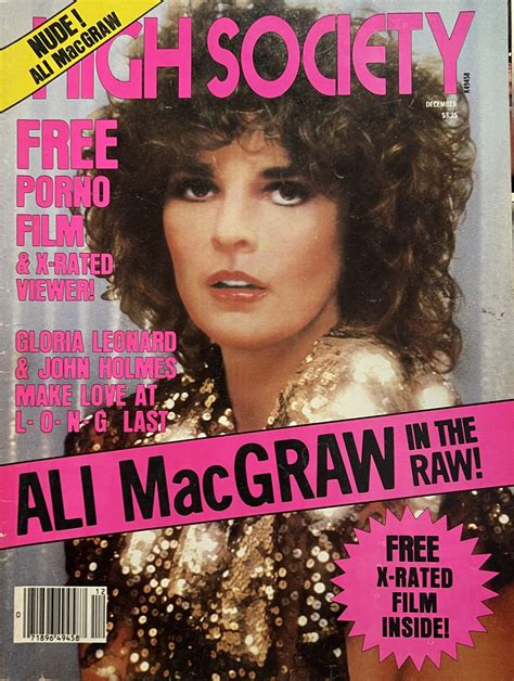 High Society December 1980 *Ali Mac Graw, Gloria Leonard & John Holmes