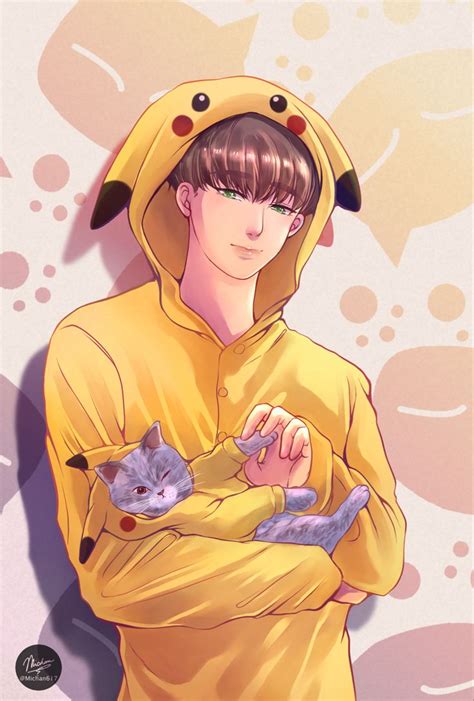SB19 Justin with his cat, Saoirse