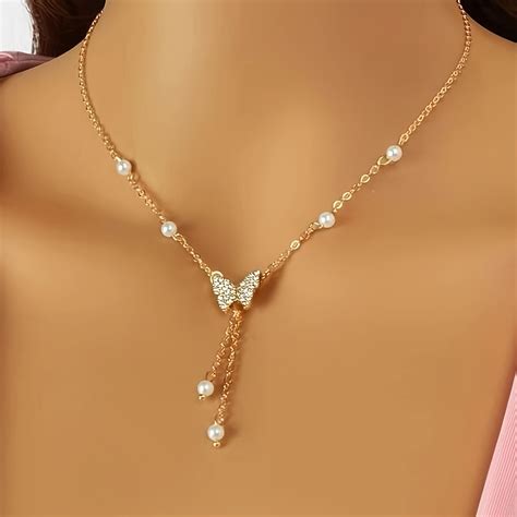 price   trendy pearl necklace  women niche cold style