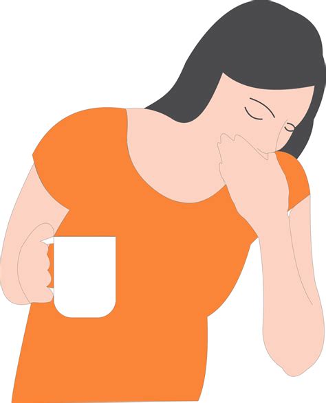 The women pregnancy with morning sickness 24170463 PNG