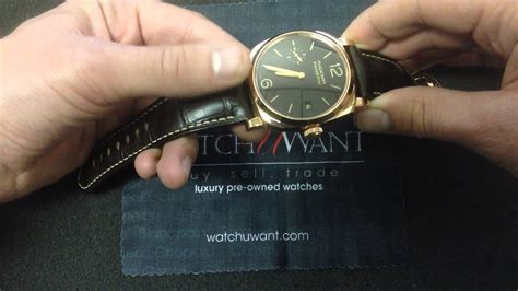 panerai radiomir   days oro rosso pam  luxury  review