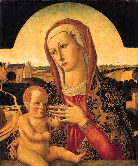 Circle of Lazzaro Bastiani (1425-1512) , The Madonna and Child, painted ...
