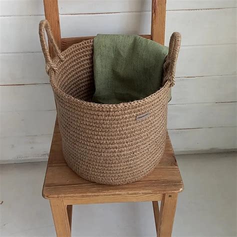 Jute Laundry Basket