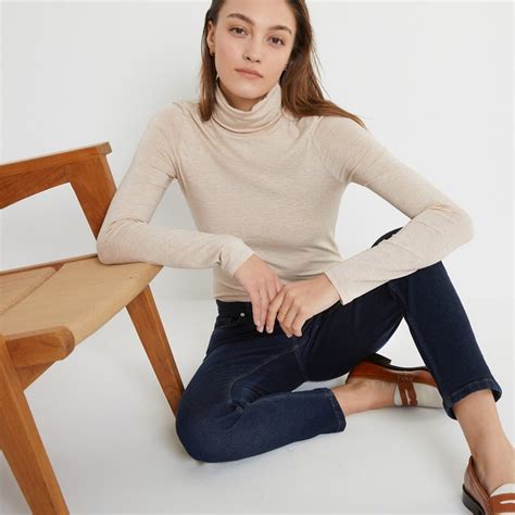 Лонгслив с высоким воротникомLa Redoute Collections купить в интернет ...