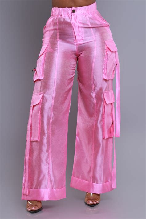 Front Stage Oversized Cargo Pants - Pink | Swank A Posh