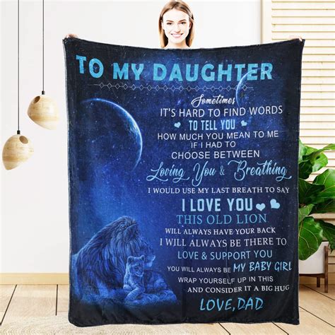 Amazon.com: to My Daughter Blanket from Dad, Gifts for Daughter from