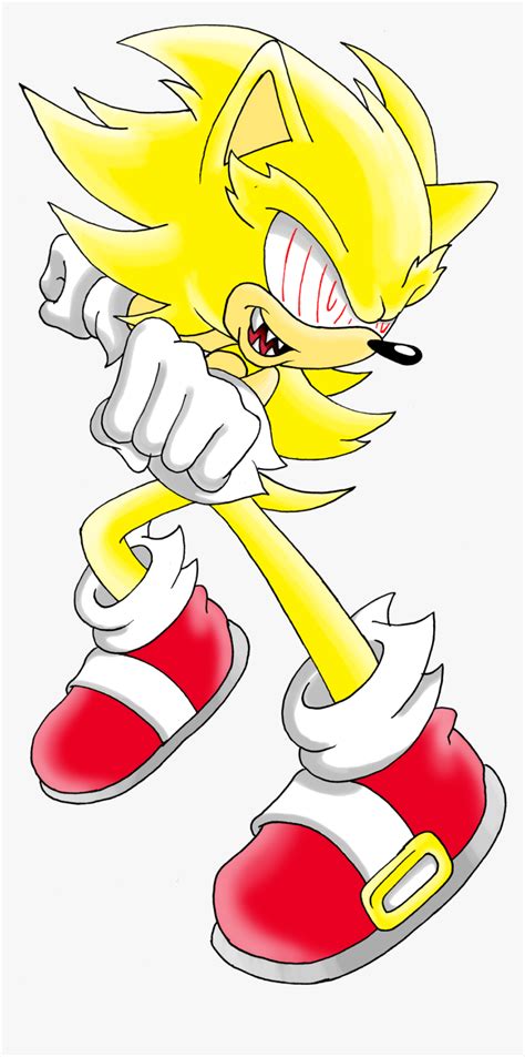 Evil Super Sonic - Evil Super Sonic The Hedgehog, HD Png Download - kindpng