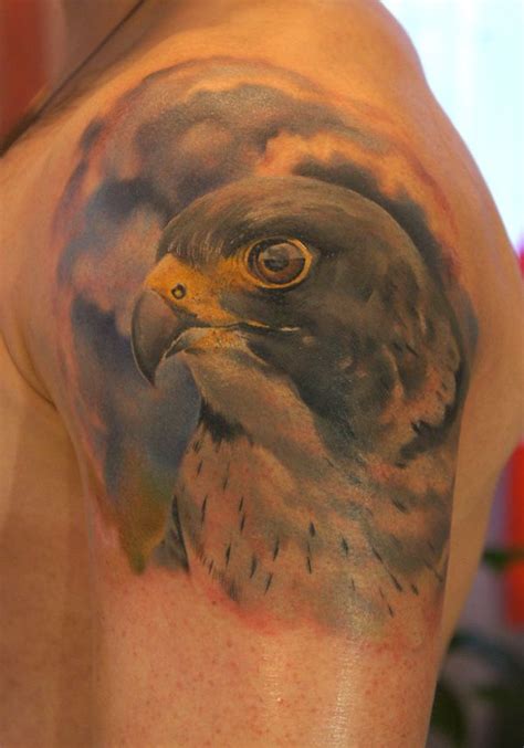 Peregrine Falcon by grimmy3d.deviantart.com on @deviantART Leg Tattoos ...