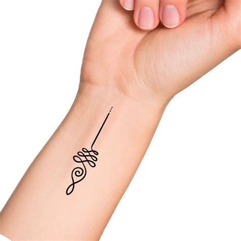 Unalome Temporary Tattoo - Etsy