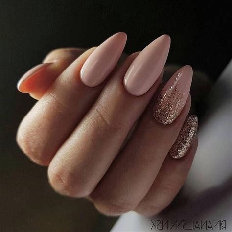 Маникюр Нарощенные Ногти Миндаль Дизайн — Richnail.ru