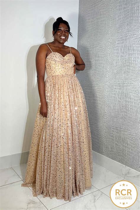 Gold Sparkly Prom Dress