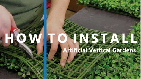 install  artificial green wall fake hedge tiles designer