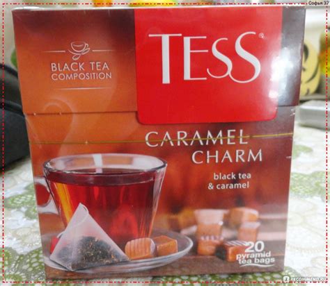 Чай в пакетиках Tess Caramel charm черный чай, яблоко, карамель - «Чай ...