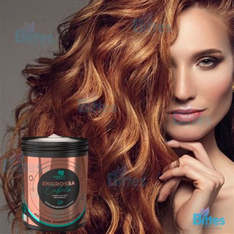 Biotina Engrossa O Cabelo - Máscara Engrossa Cabelo Hábito Ácido Hialurônico E Biotina | MercadoLivre