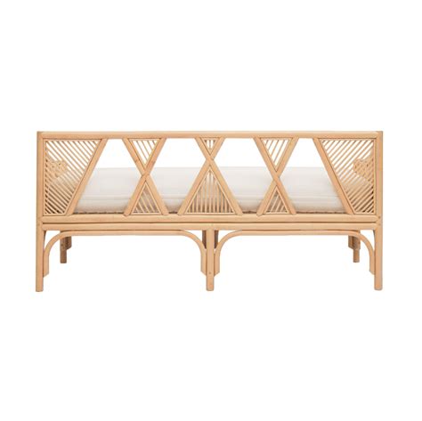 Jayla Natural Rattan Bench – TOV Furniture