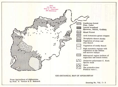 Geo-Botanical Map of Afghanistan. Vol. No. I-3. - ESDAC - European