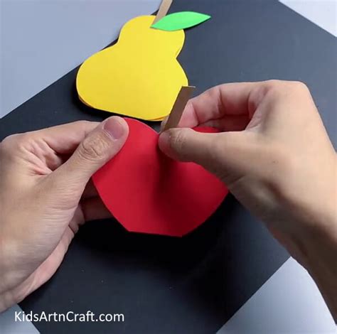 learn    paper fruits craft tutorial  kids kids art craft